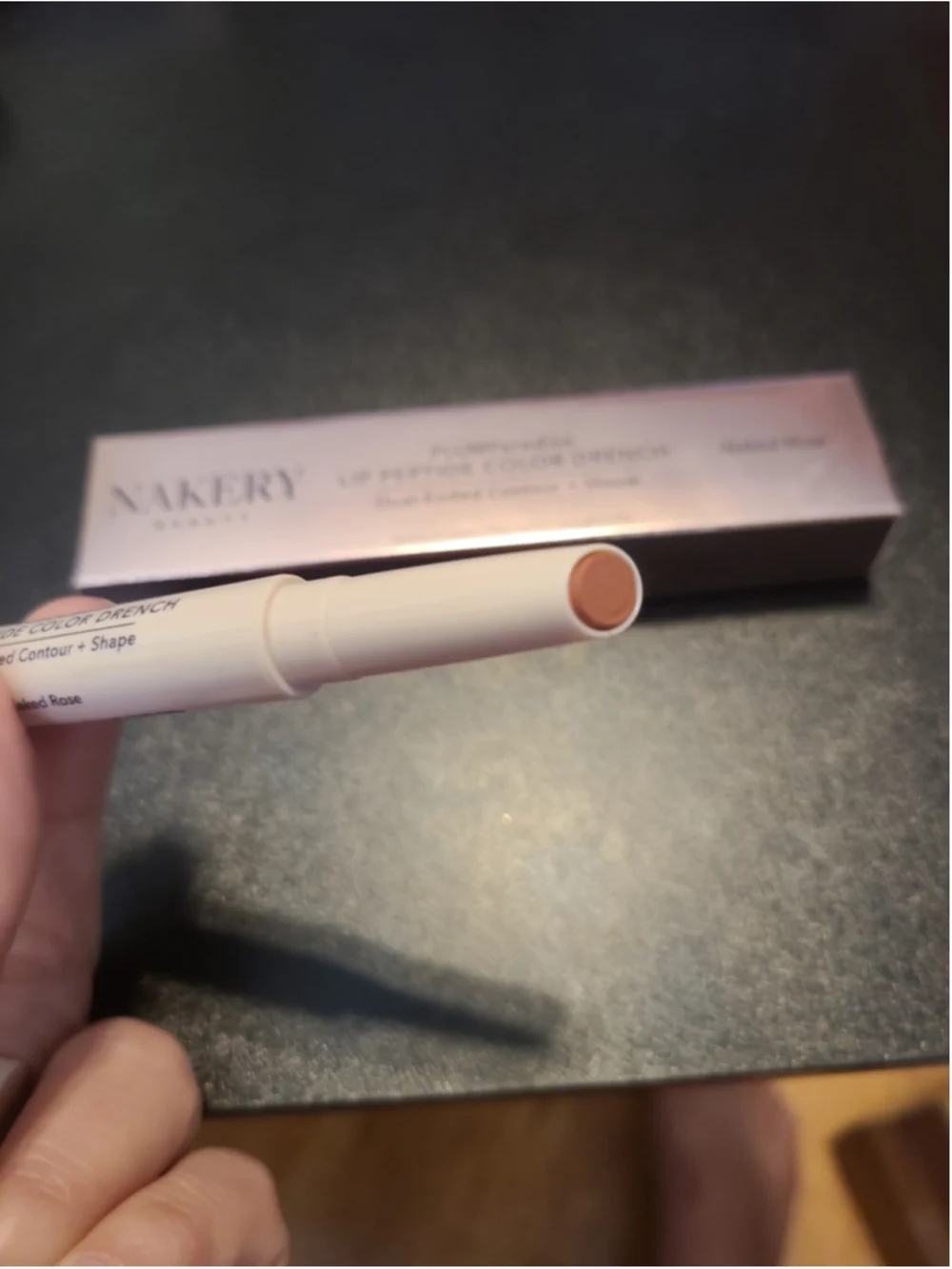 NIB Nakery Beauty PLUMParadise Dual Ended Lipstick And Liner Shaper Naked Rose
